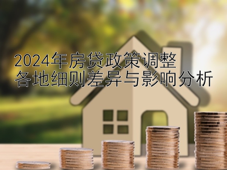 2024年房贷政策调整  各地细则差异与影响分析