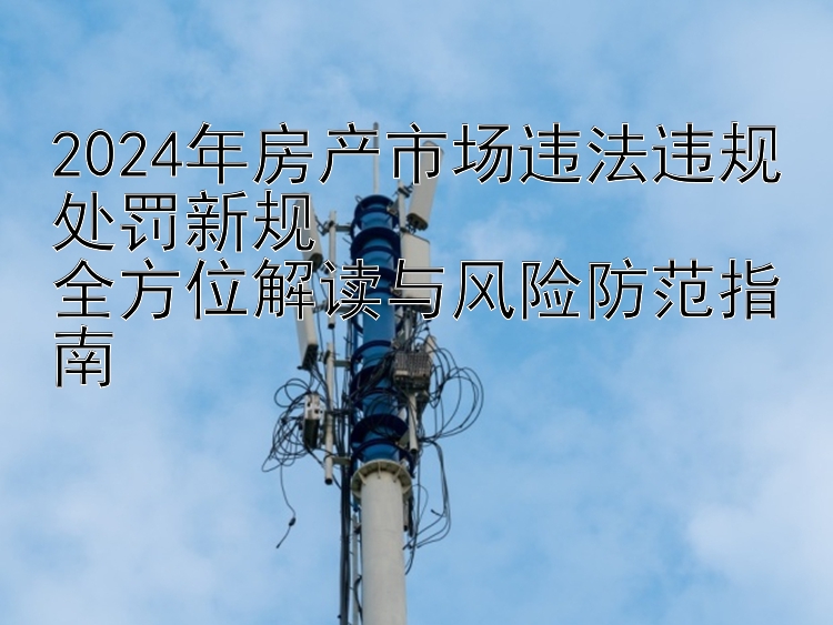 2024年房产市场违法违规处罚新规  全方位解读与风险防范指南