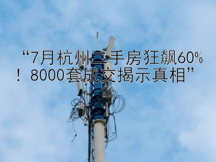 “7月杭州二手房狂飙60%！8000套成交揭示真相”