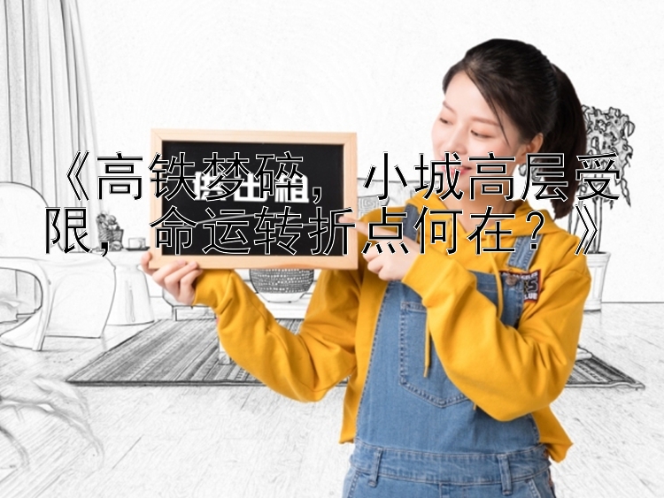 《高铁梦碎，小城高层受限，命运转折点何在？》