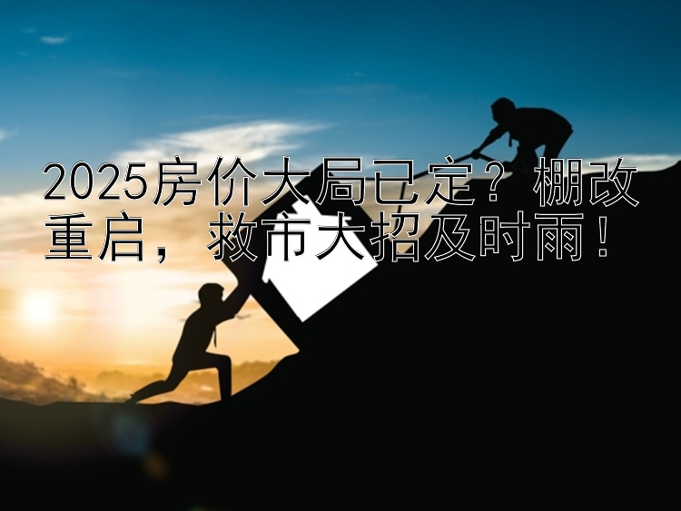 2025房价大局已定？棚改重启，救市大招及时雨！