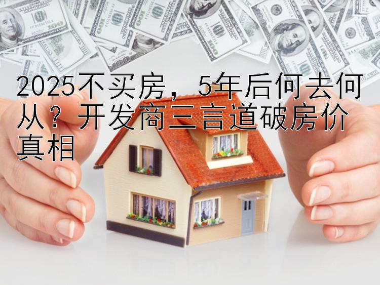 2025不买房  5年后何去何从？开发商三言道破房价真相